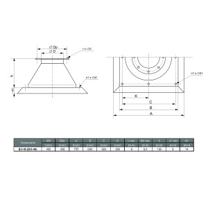 PODSTAWA DACHOWA B/I-40