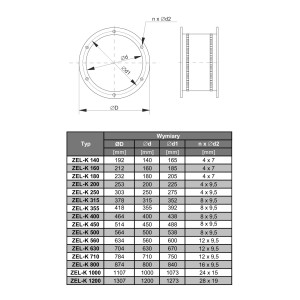 ZŁĄCZE ELASTYCZNE ZEL-K 140