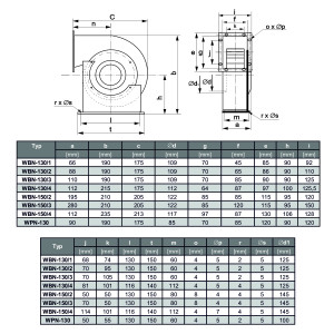 WENTYLATOR WBN-130/4 1F