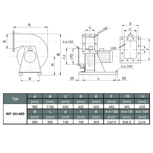 WENTYLATOR CHEMOODPORNY WP OH-40 D 3F