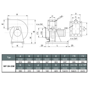 WENTYLATOR CHEMOODPORNY WP OH-35 M 3F