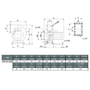 WENTYLATOR CHEMOODPORNY WB OH-16 B 3F