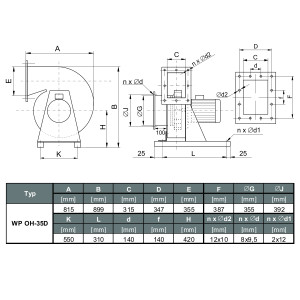 WENTYLATOR CHEMOODPORNY WP OH-35 D 3F