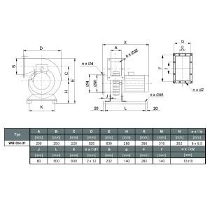 WENTYLATOR CHEMOODPORNY WB OH-35 B 3F