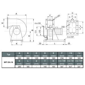 WENTYLATOR CHEMOODPORNY WP OH-16 3F