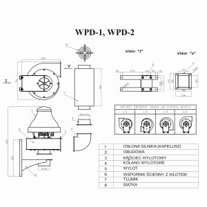 WENTYLATOR  DACHOWY WPD-2 3F