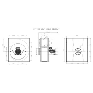WENTYLATOR  WTP-300 L 3F