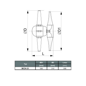 WENTYLATOR KOMINOWY WCH-31 1F