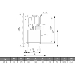 WENTYLATOR  WO-100/4 3F