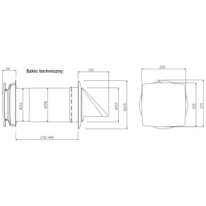 REKUPERATOR ŚCIENNY Z WI-FI AV-6W