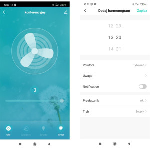 REKUPERATOR ŚCIENNY Z WI-FI AV-6W