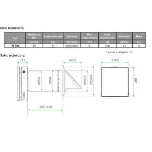 REKUPERATOR ŚCIENNY AV-5W