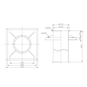 PODSTAWA DACHOWA B/II-25