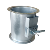 Przepustnica z kołnierzami ocynk         