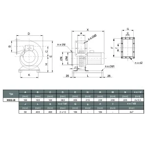 WENTYLATOR  WBS-20 1F