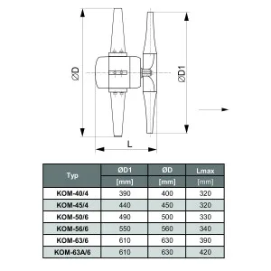 WENTYLATOR KOMINOWY KOM-40/4 1F