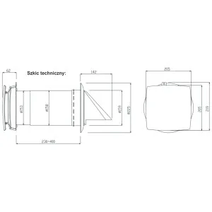 REKUPERATOR ŚCIENNY Z WI-FI AV-6W