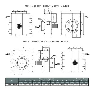 WENTYLATOR PROMIENIOWY PFPK-400/2A  3F