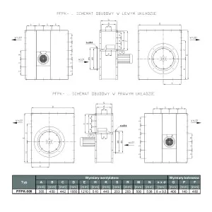 WENTYLATOR PFPK-500/2D