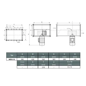 WENTYLATOR WBK-16 1F