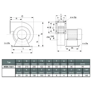 WENTYLATOR  WBN-150/1 1F