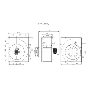 WENTYLATOR  PRZECIWWYBUCHOWY PFPK EX-180/2