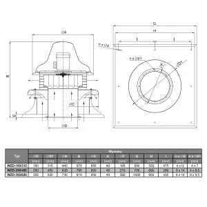 WYWIETRZAK ZINTEGROWANY WZD 3G/3D-160A/315 3F