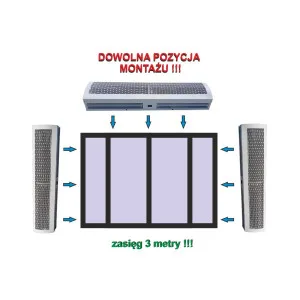 KURTYNA POWIETRZNA KP-900R 8KW